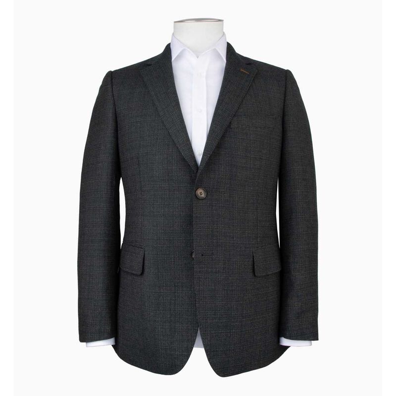 Rembrandt Hawker Dark Moss Green Textured Blazer image number 2